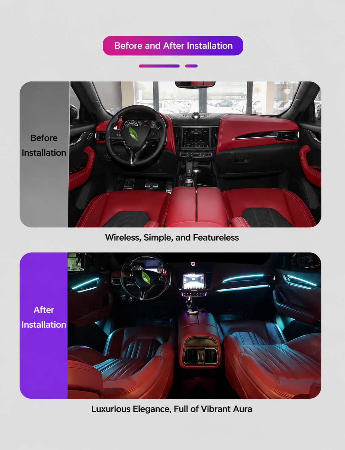 Full-Vehicle Ambient Lights | OEM-Style Multi-Zone Interior Lighting Upgrade System