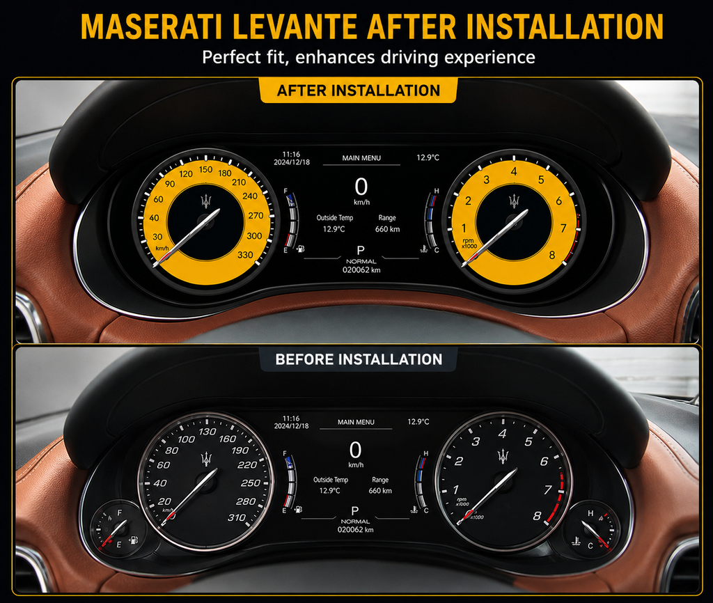 Maserati Levante Full Digital LCD Instrument Cluster Upgrade (Plug & Play)