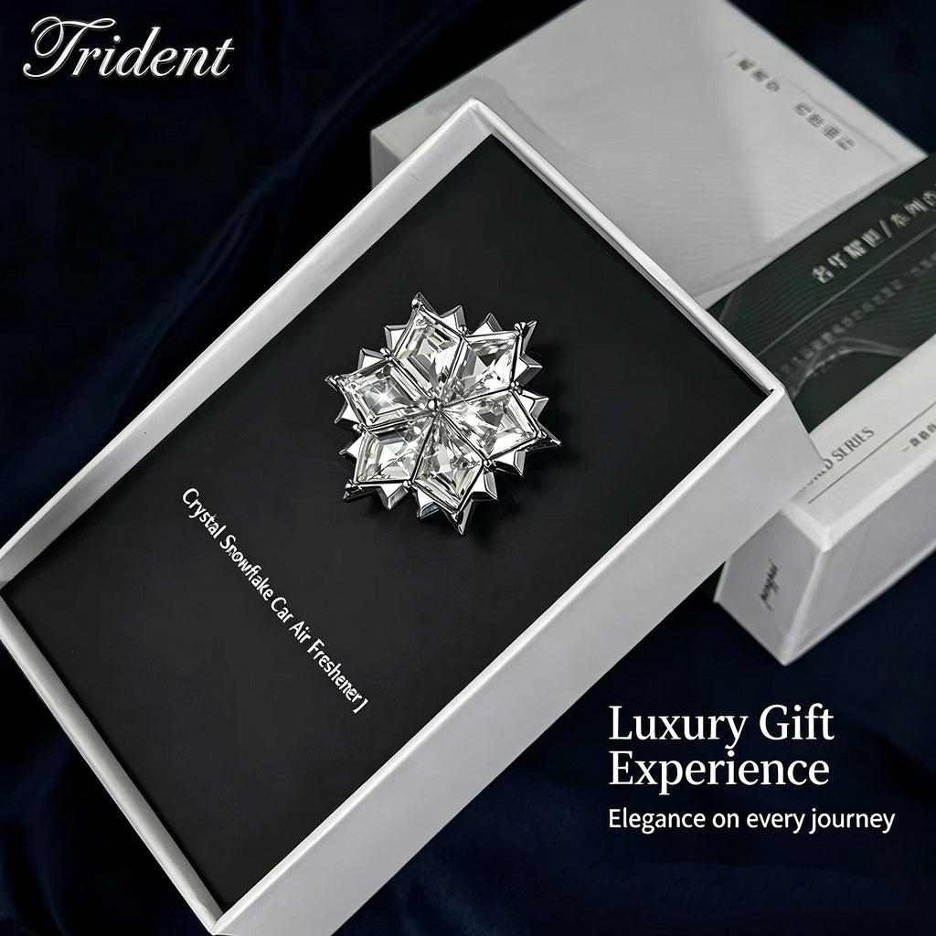 【Gift Set】Crystal Snowflake Car Air Vent Diffuser + 4 Fragrance Refills