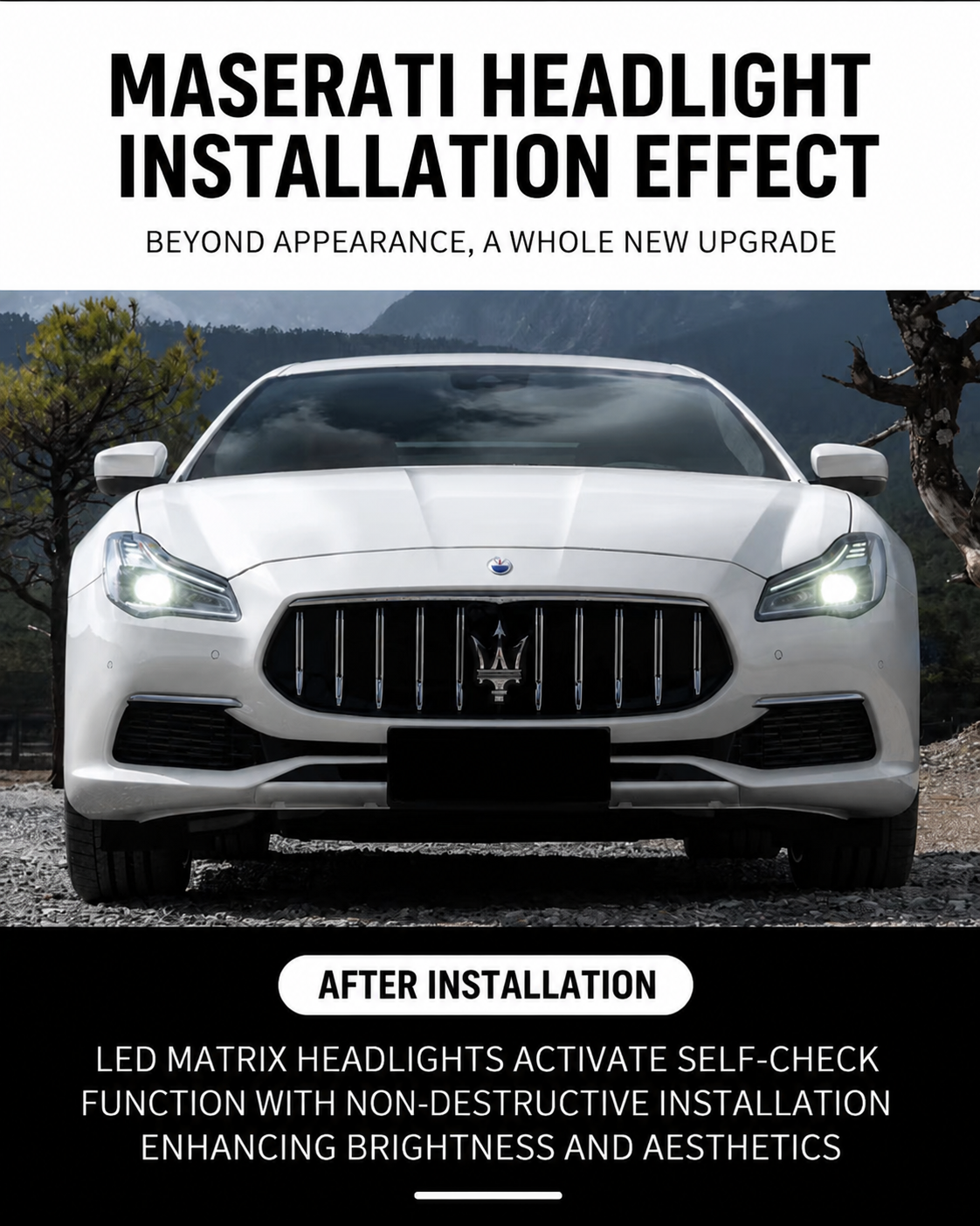 LED Matrix Headlights Upgrade for Maserati Quattroporte 2014–2020