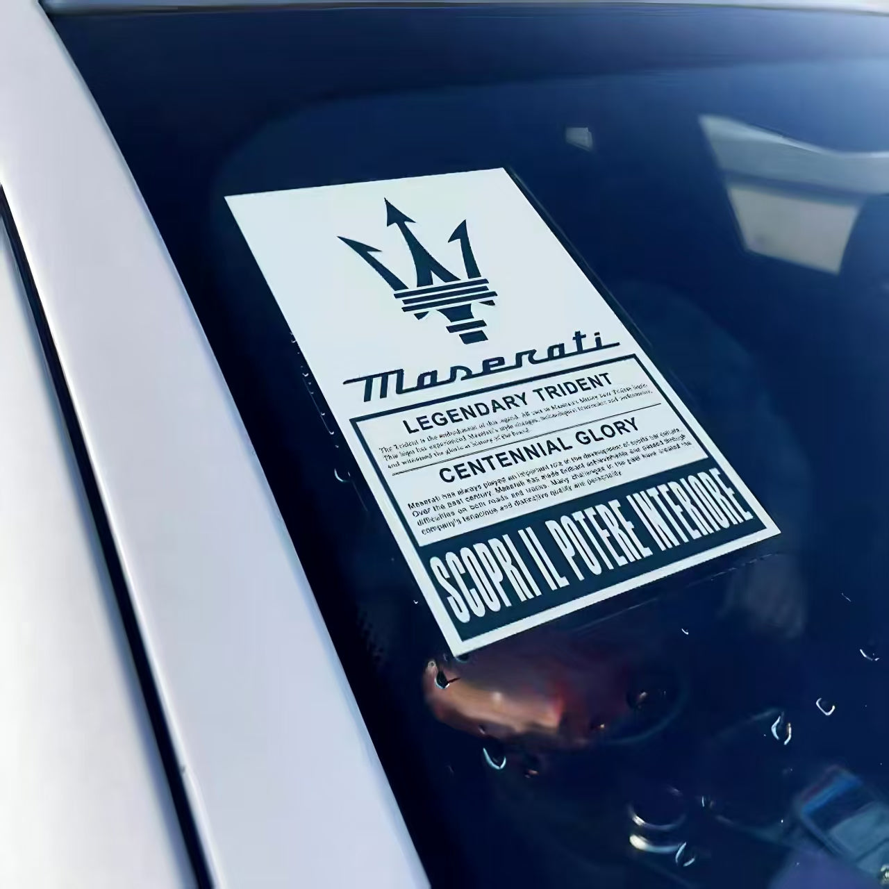Maserati Legendary Trident Car Decal