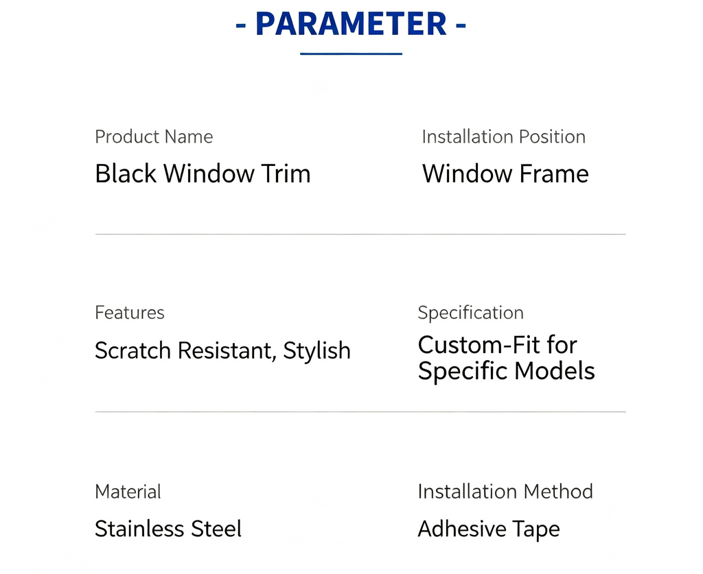 Gloss Black Window Trim