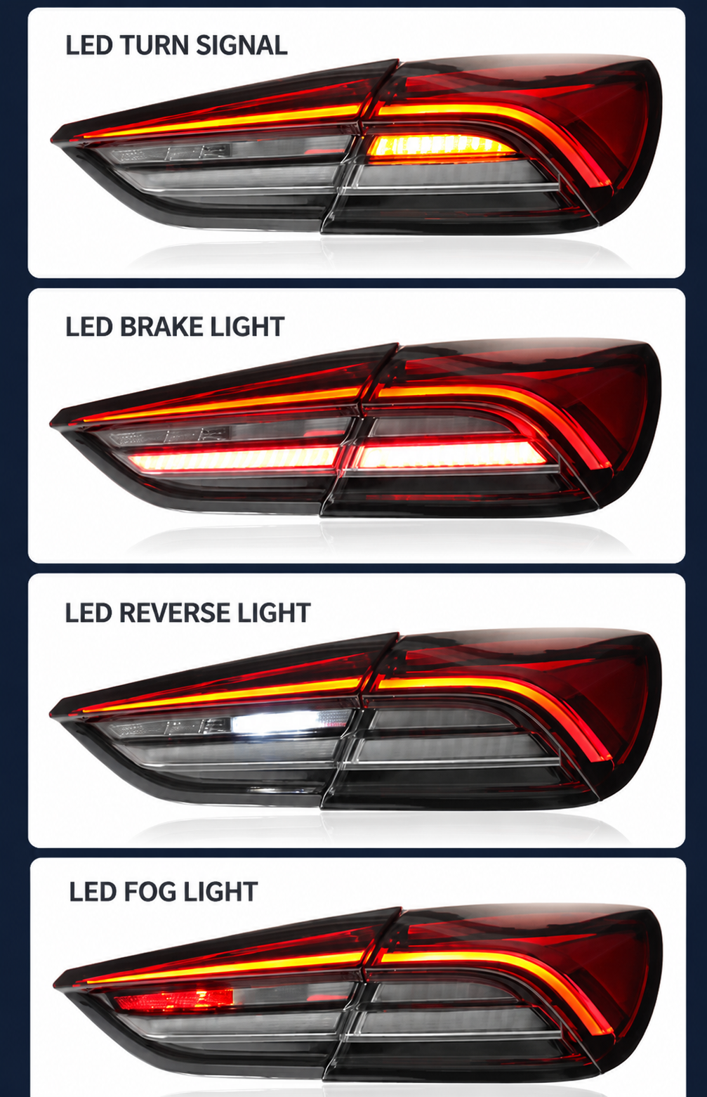 LED Rear Tail Light Upgrade for Maserati Quattroporte 2013-2020