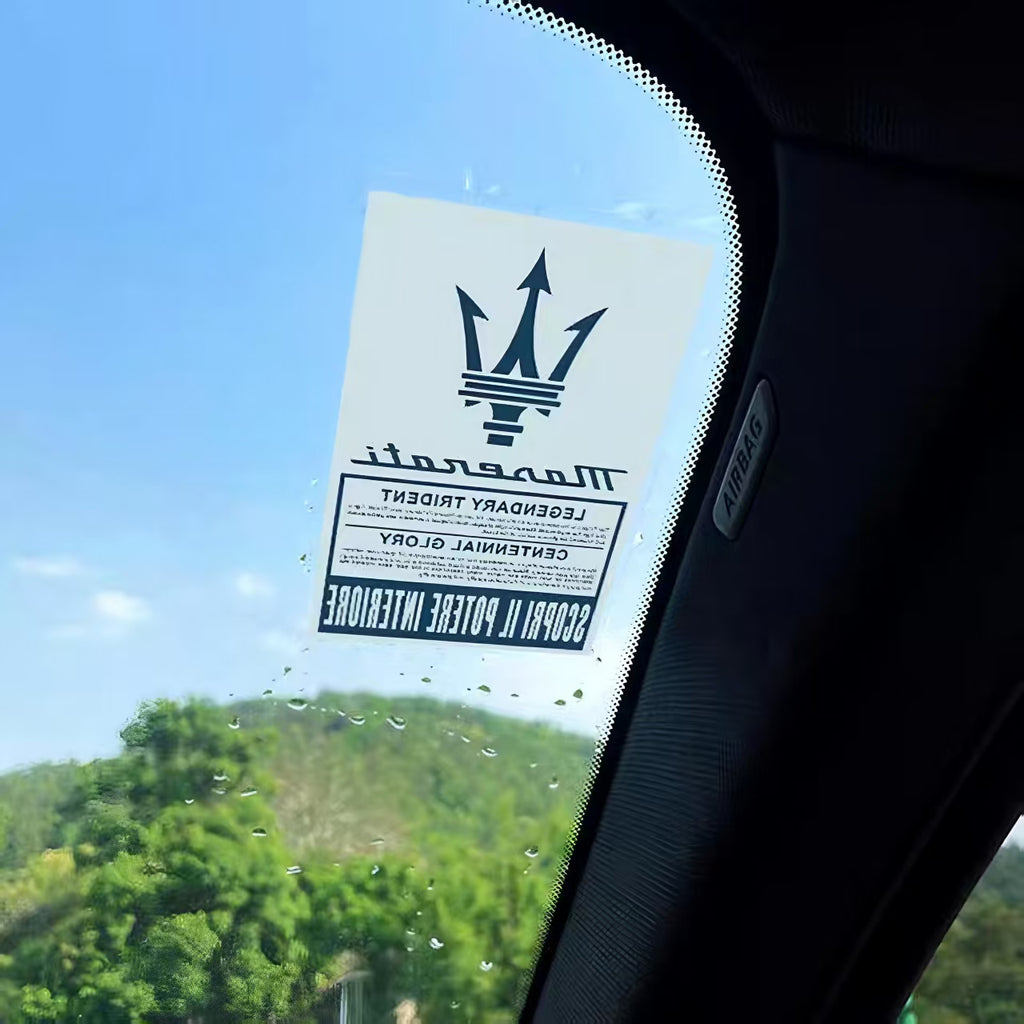 Maserati Legendary Trident Car Decal