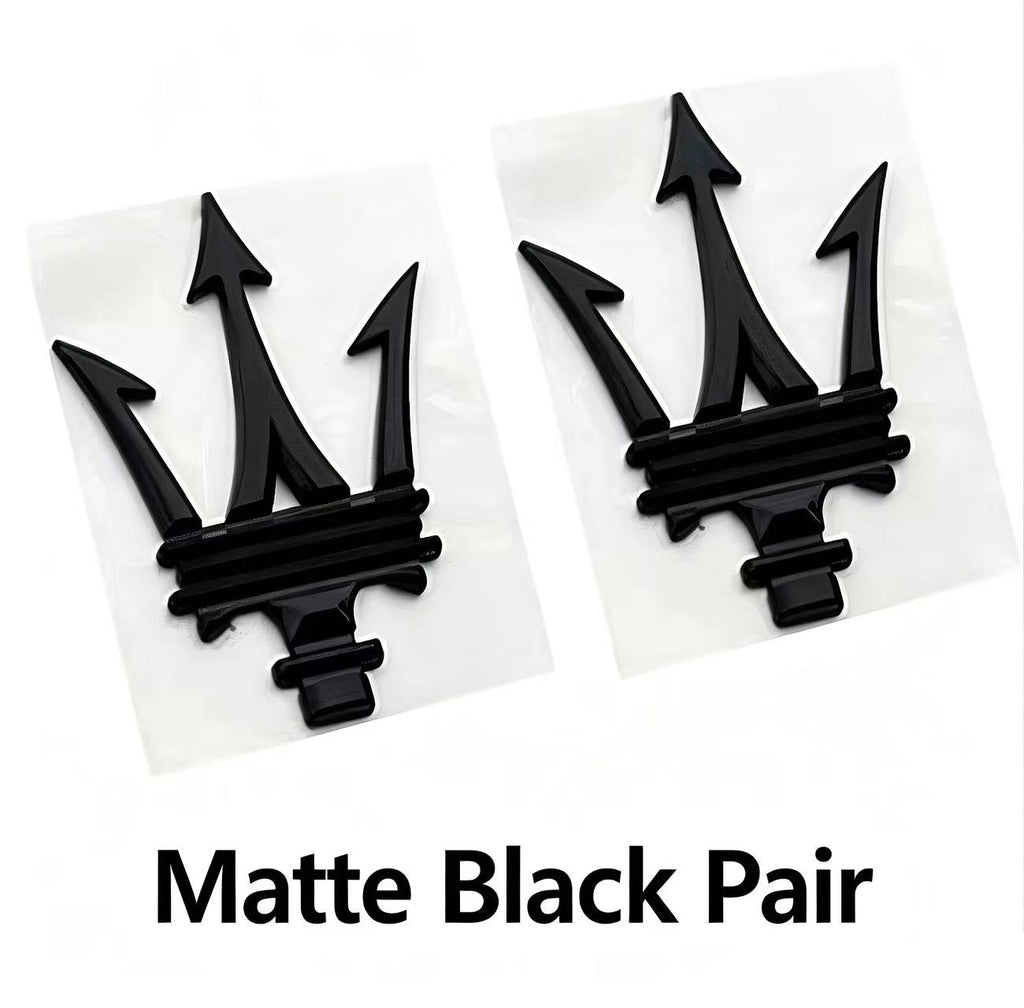 A pair of new Maserati side labels