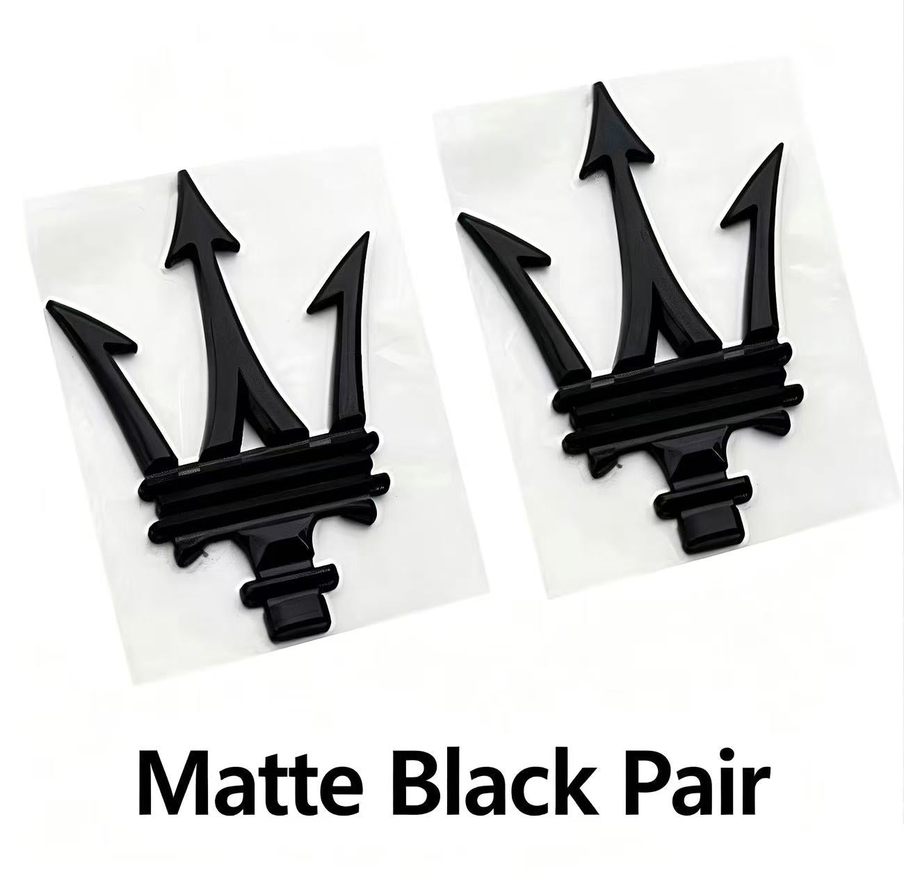 A pair of new Maserati side labels