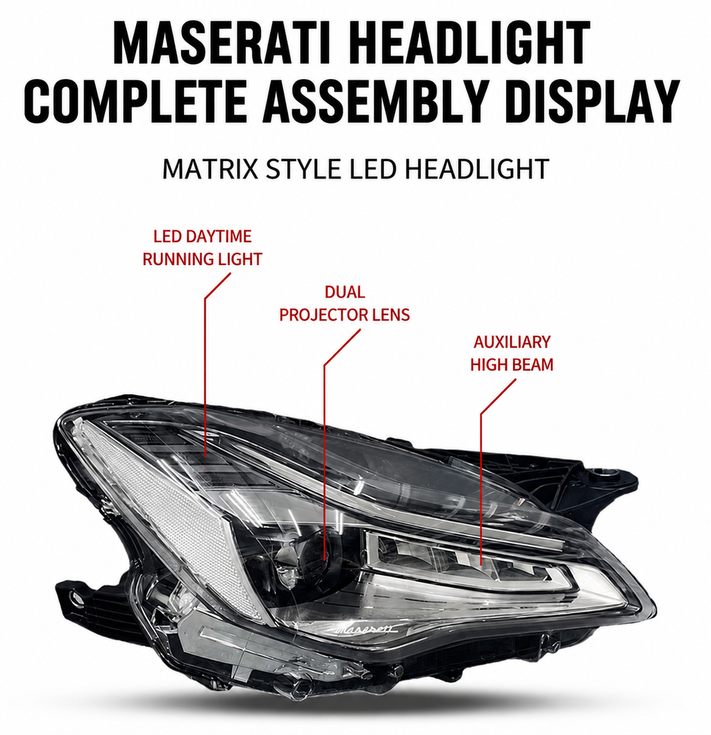 LED Matrix Headlights Upgrade for Maserati Quattroporte 2014–2020