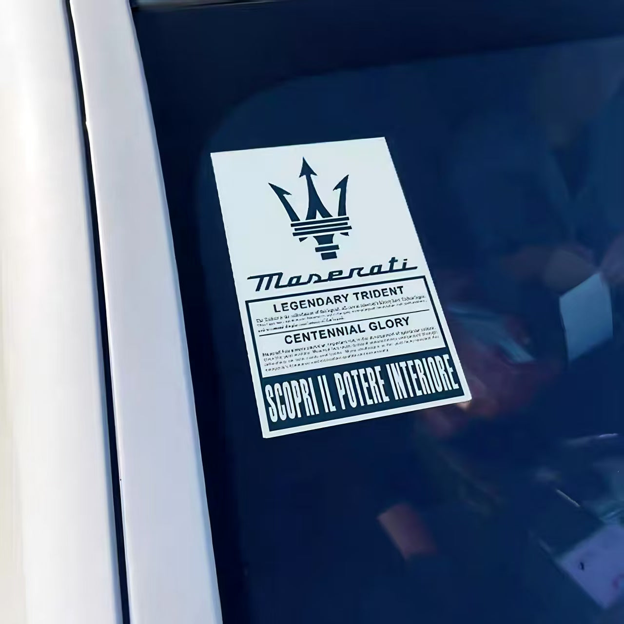 Maserati Legendary Trident Car Decal