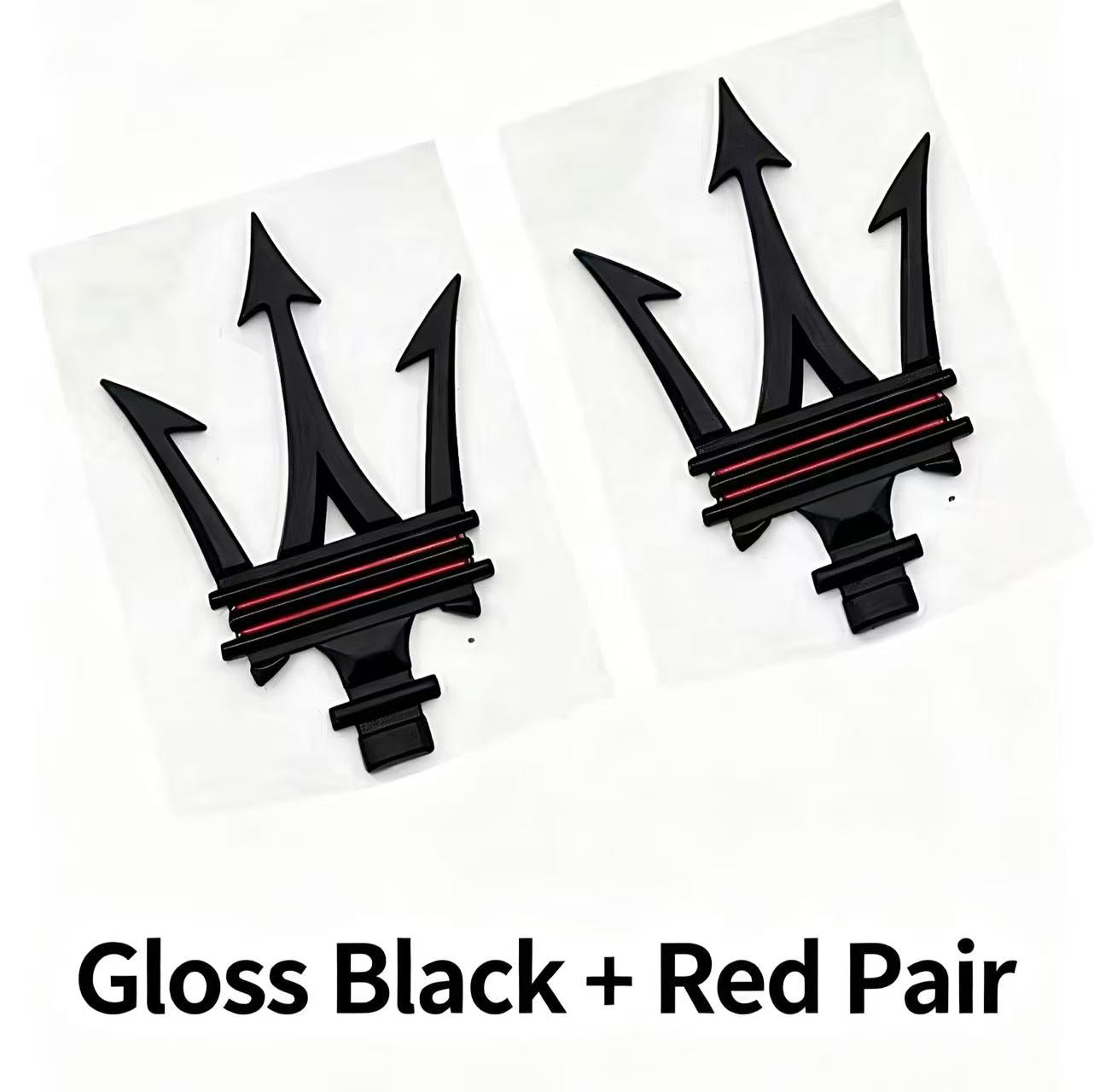 A pair of new Maserati side labels