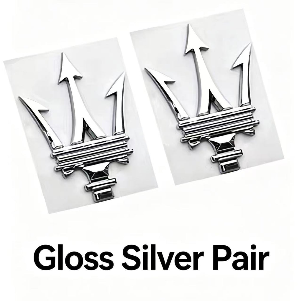 A pair of new Maserati side labels