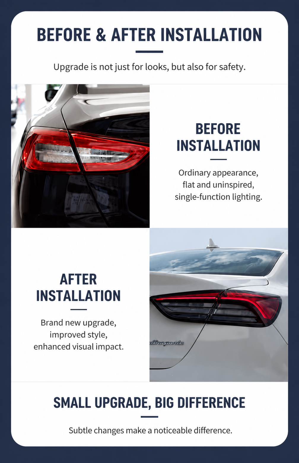 LED Rear Tail Light Upgrade for Maserati Quattroporte 2013-2020