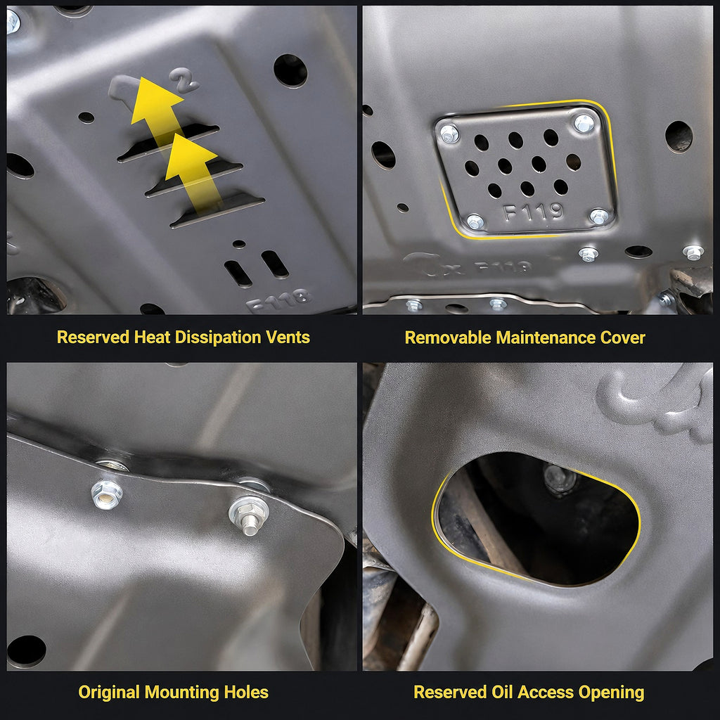 Maserati Full Underbody Chassis Shield Skid Plate | For Levante / Ghibli / Quattroporte