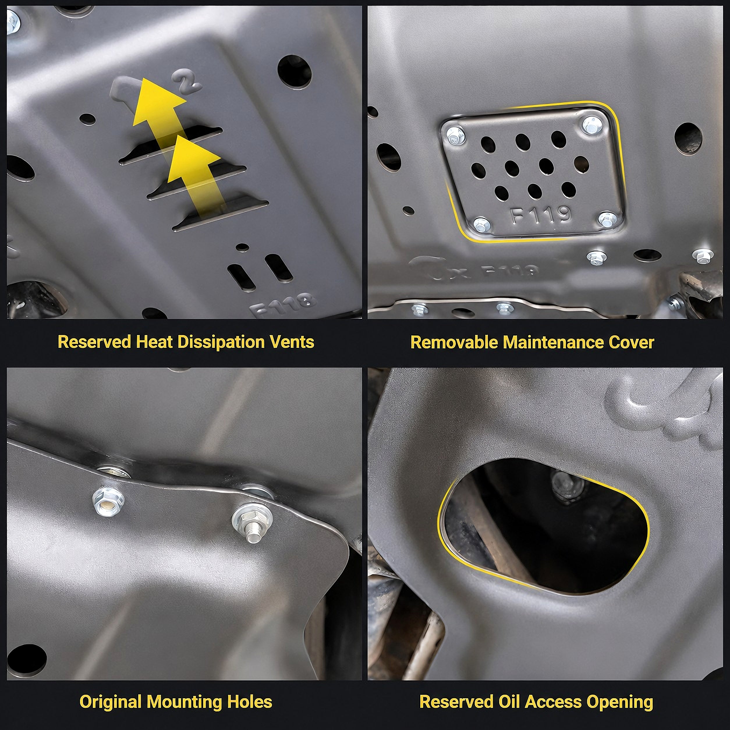 Maserati Full Underbody Chassis Shield Skid Plate | For Levante / Ghibli / Quattroporte