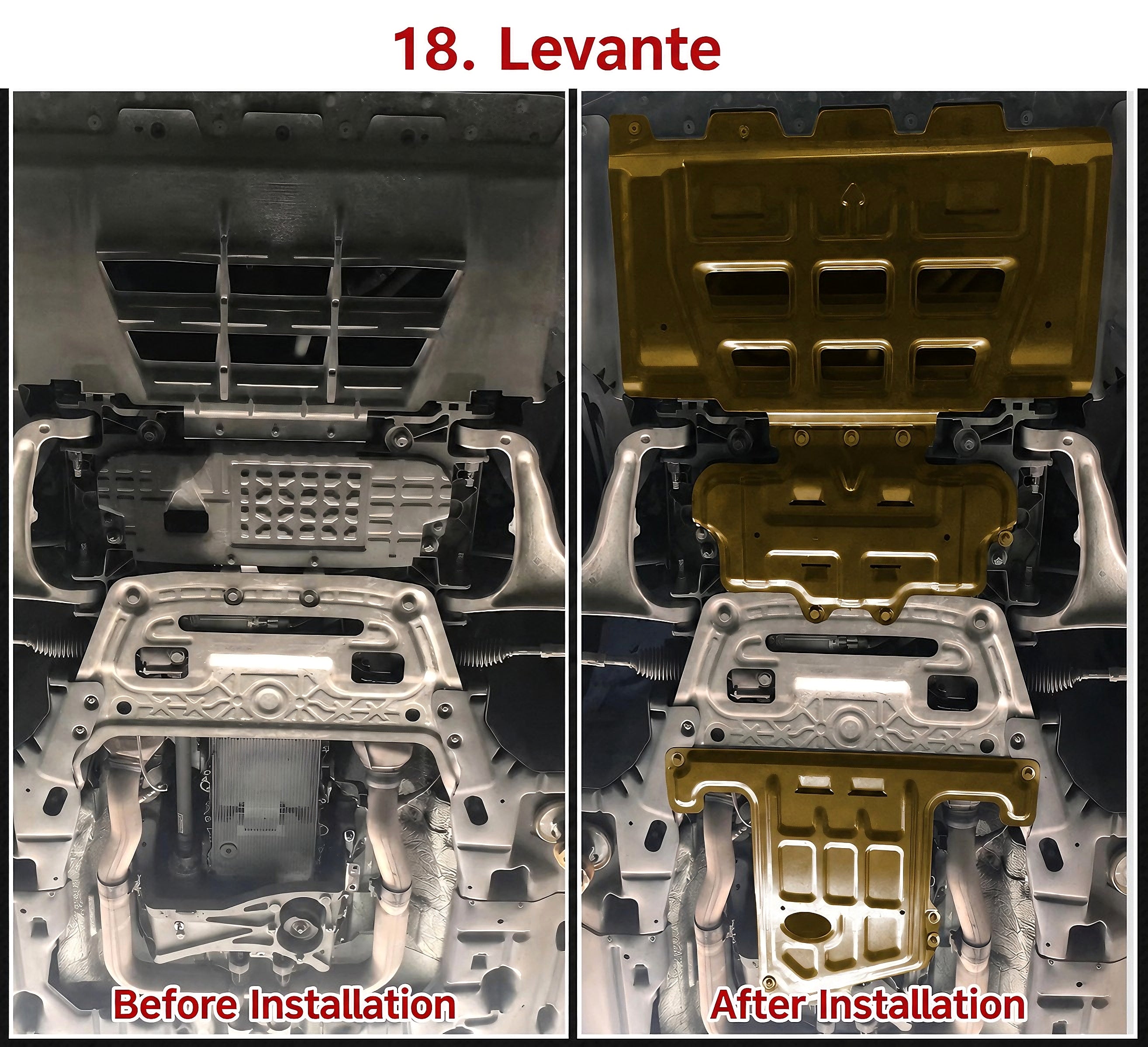 Maserati Full Underbody Chassis Shield Skid Plate | For Levante / Ghibli / Quattroporte