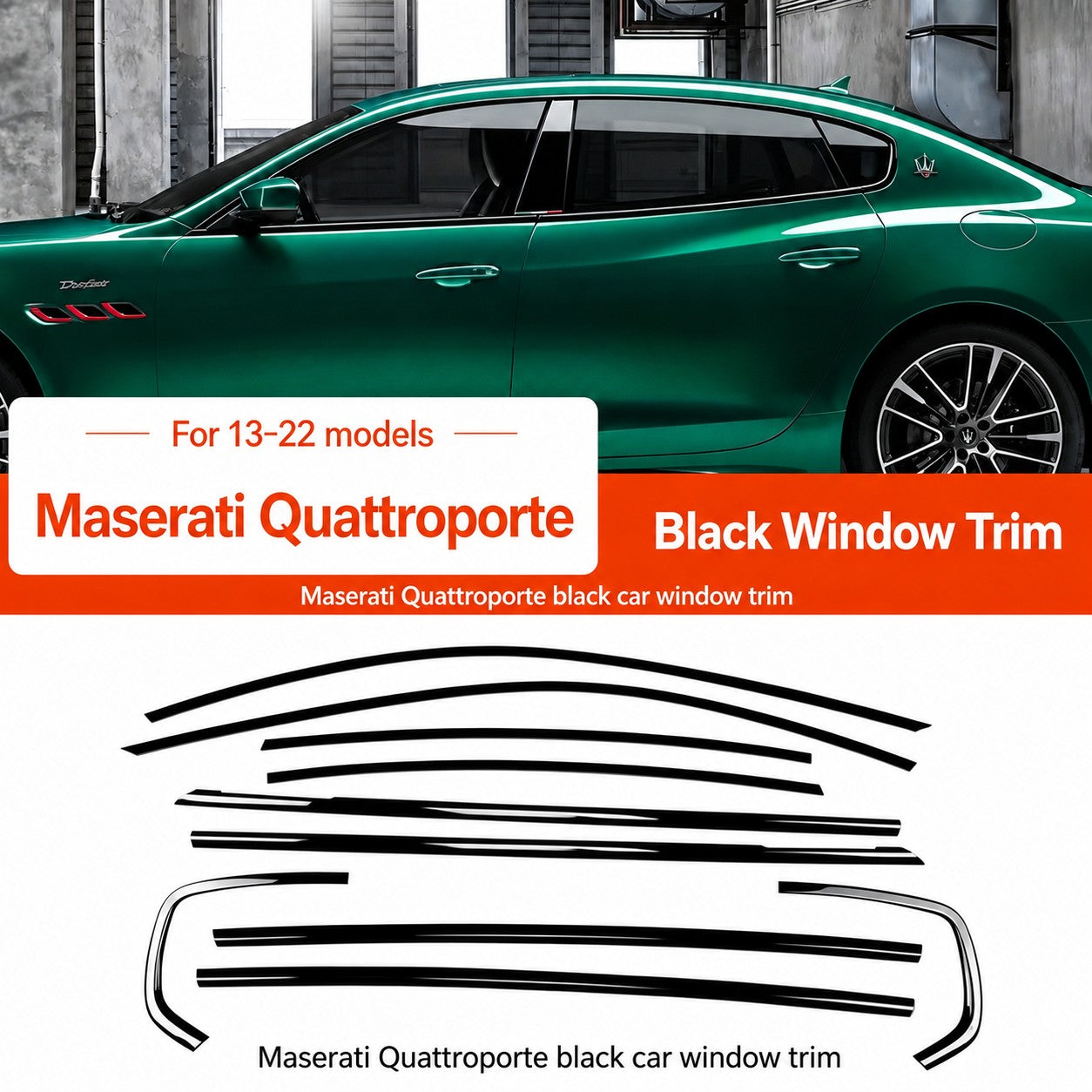 Gloss Black Window Trim