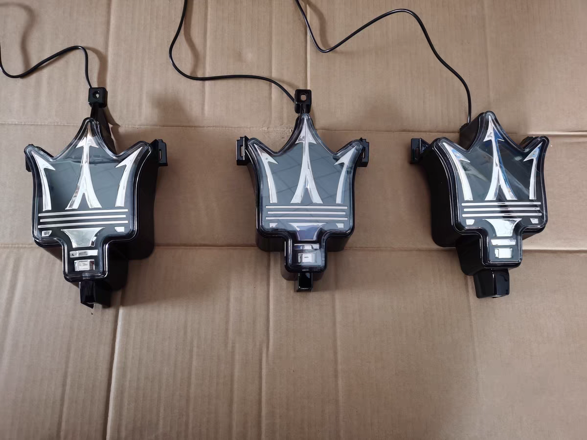 Maserati LED Illuminated Trident Grille Emblem | Premium Front Badge Upgrade
