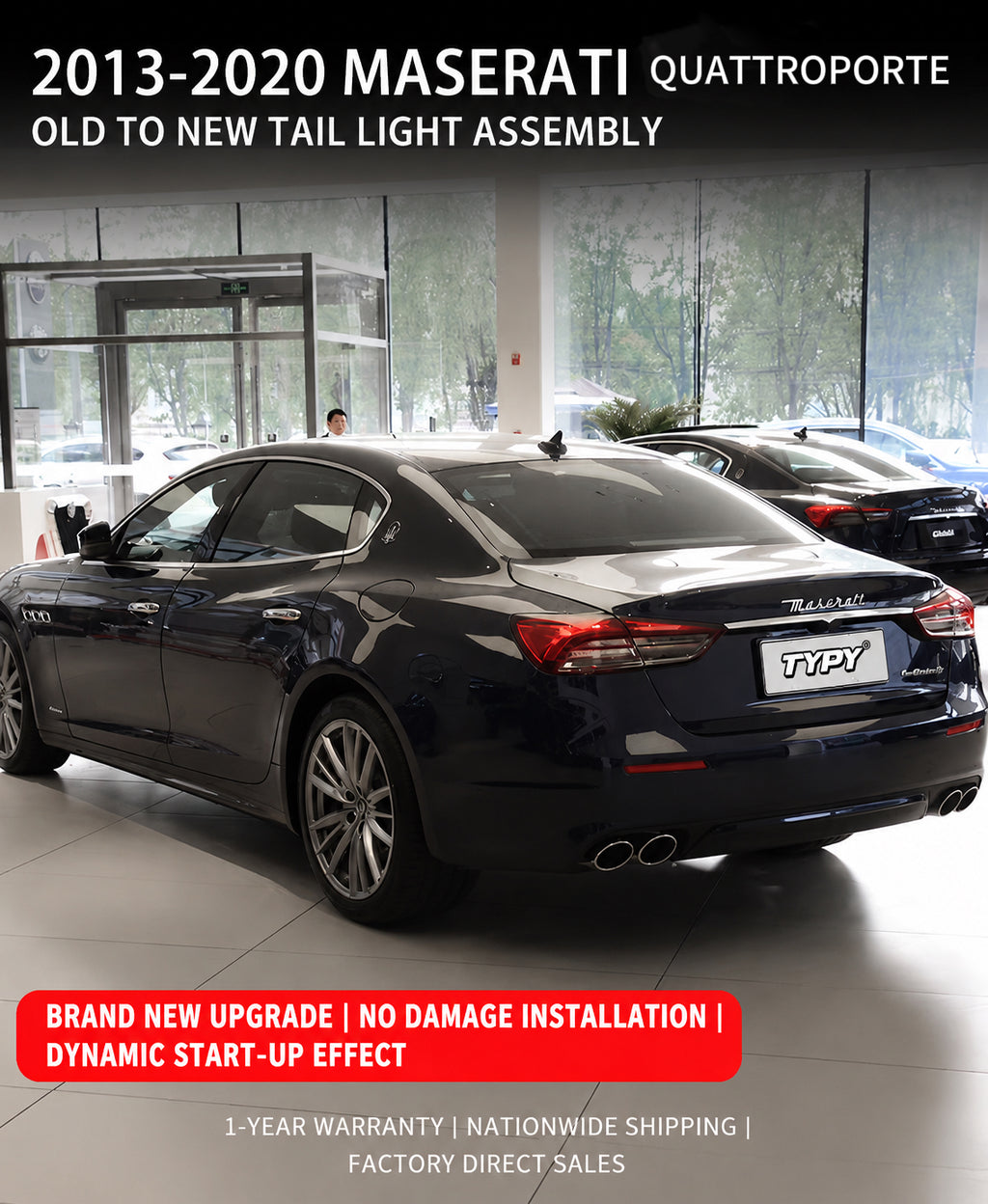 LED Rear Tail Light Upgrade for Maserati Quattroporte 2013-2020