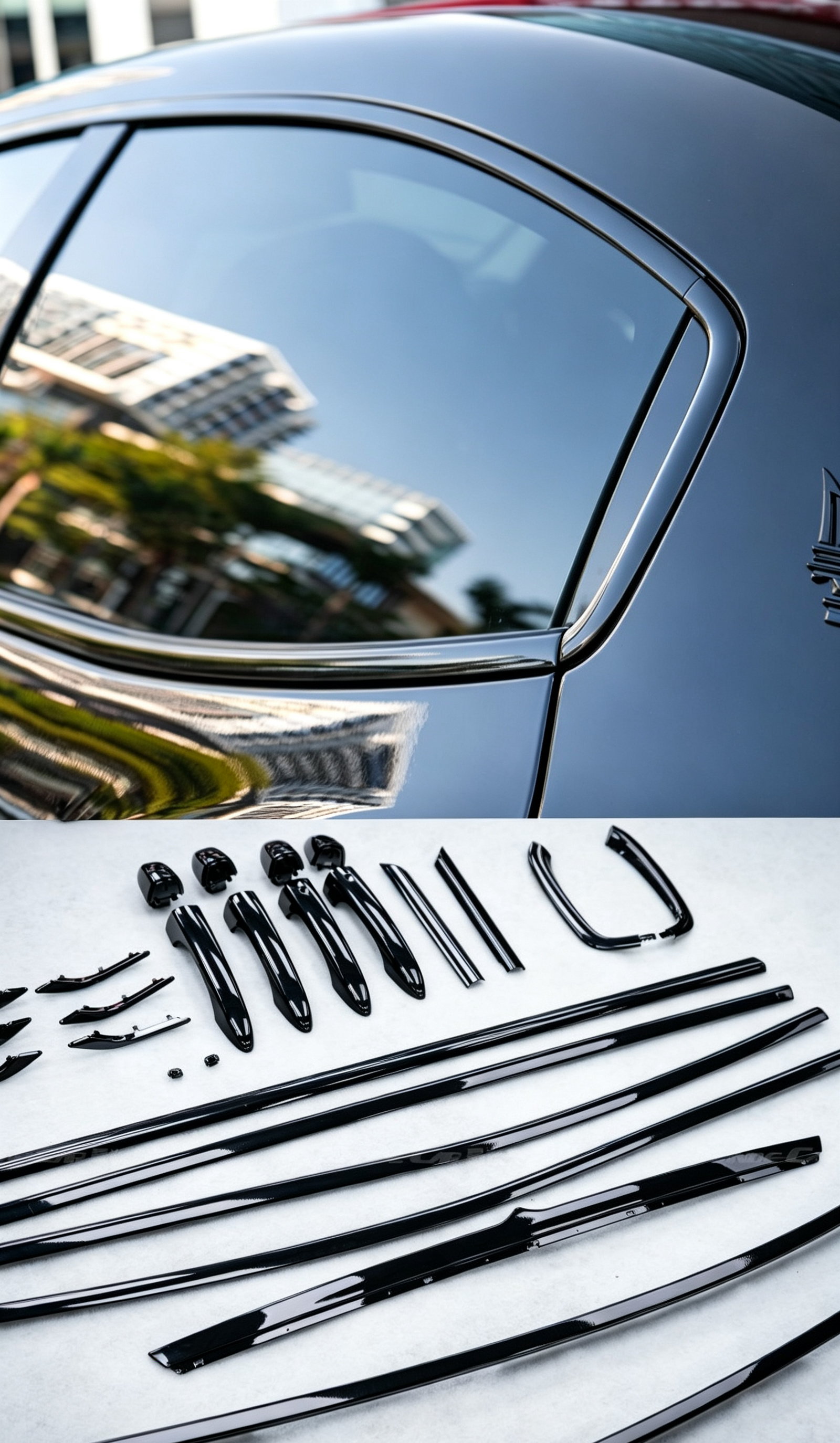 Maserati Ghibli Trofeo-Style Blackout Facelift Kit – Old to New Style Conversion
