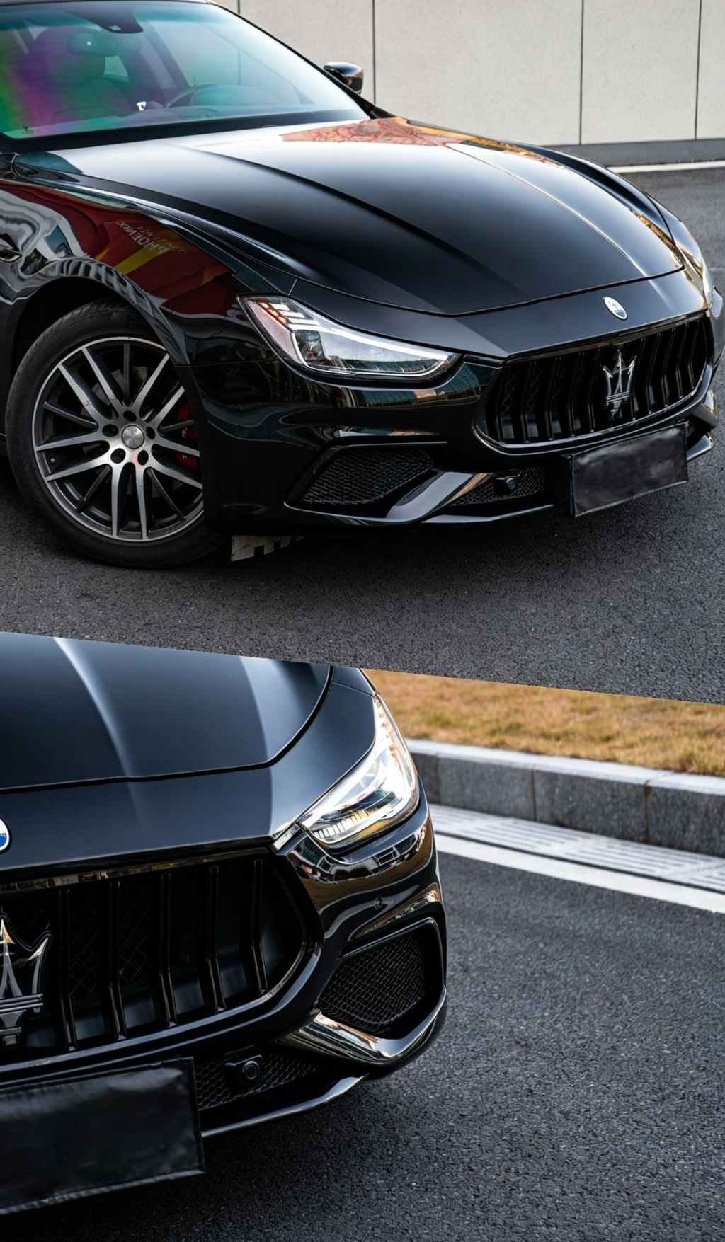 Maserati Ghibli Trofeo-Style Blackout Facelift Kit – Old to New Style Conversion