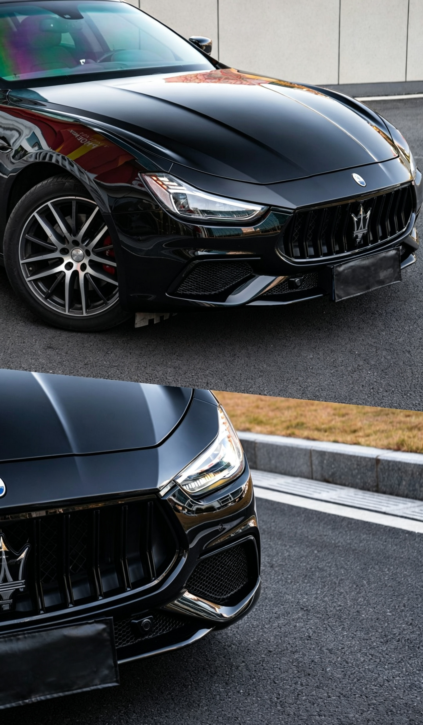 Maserati Ghibli Trofeo-Style Blackout Facelift Kit – Old to New Style Conversion