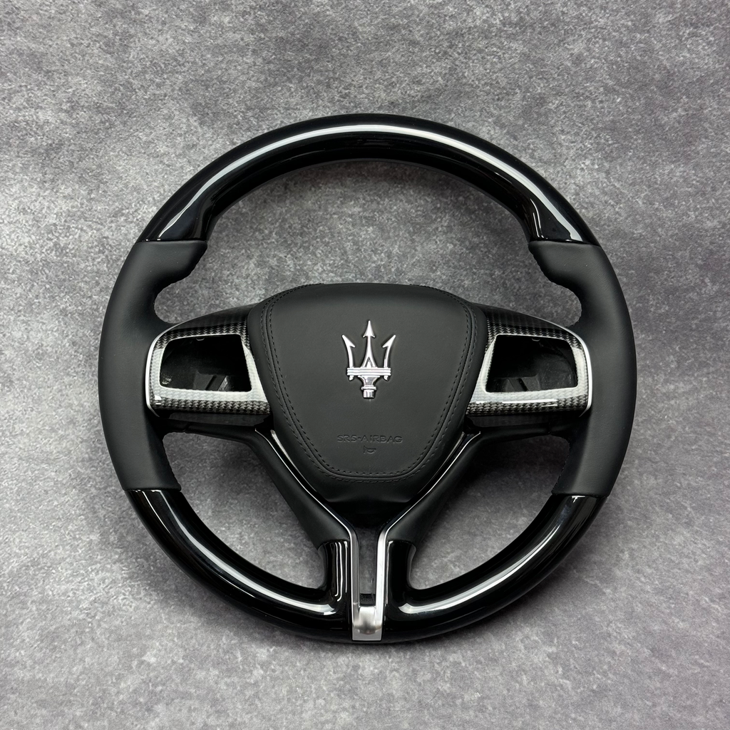 Maserati Carbon Fiber Steering Wheel | OEM Replacement for Ghibli, Quattroporte & Levante