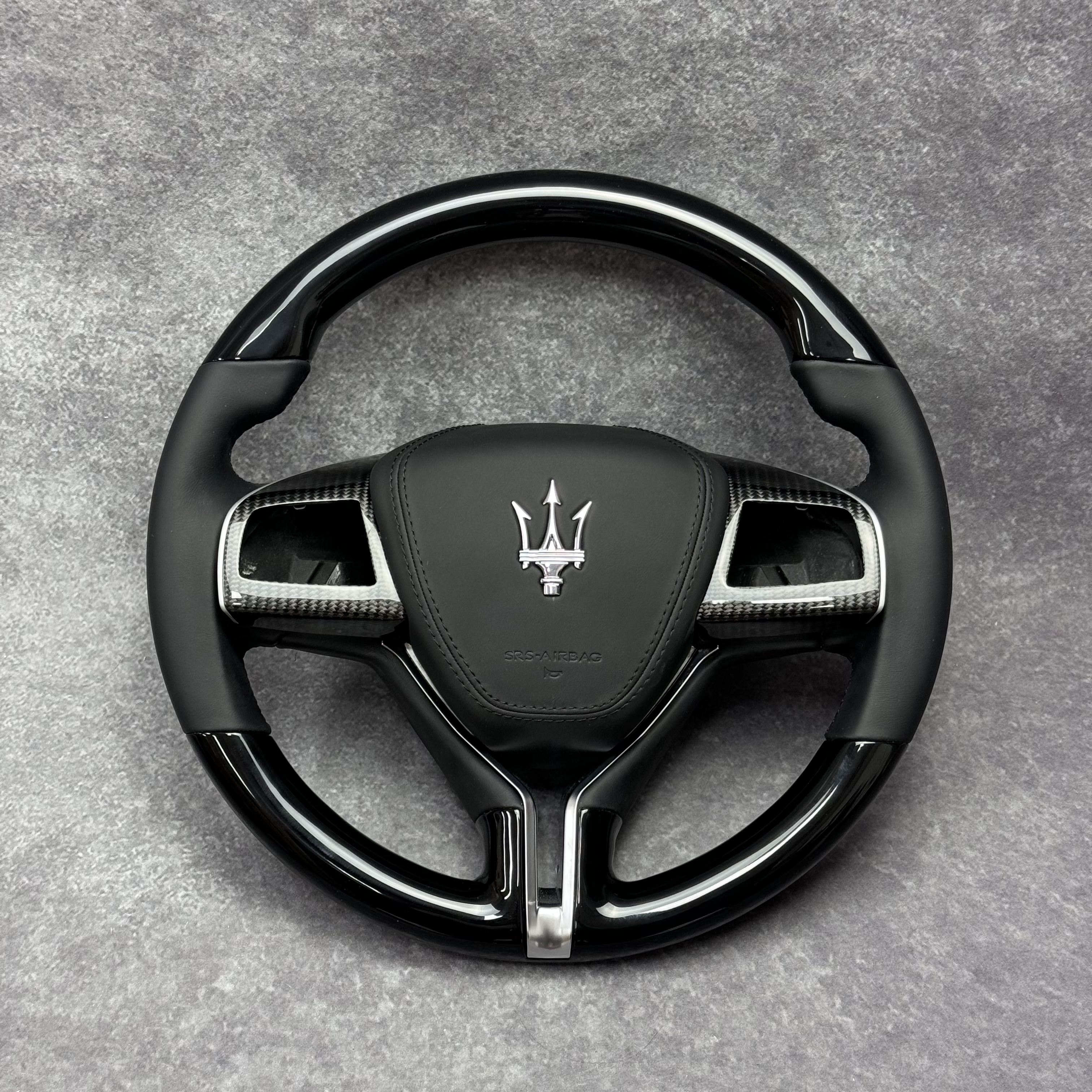 Maserati Carbon Fiber Steering Wheel | OEM Replacement for Ghibli, Quattroporte & Levante