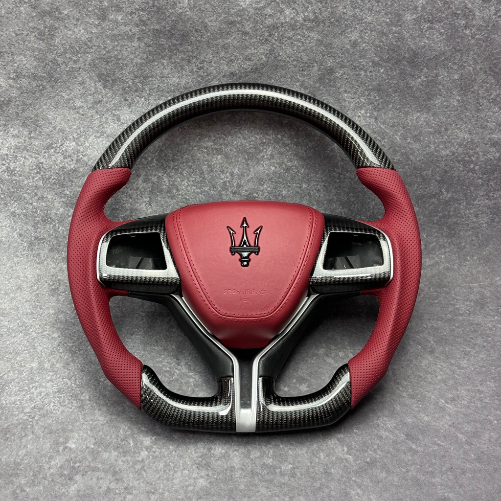 Maserati Carbon Fiber Steering Wheel | OEM Replacement for Ghibli, Quattroporte & Levante