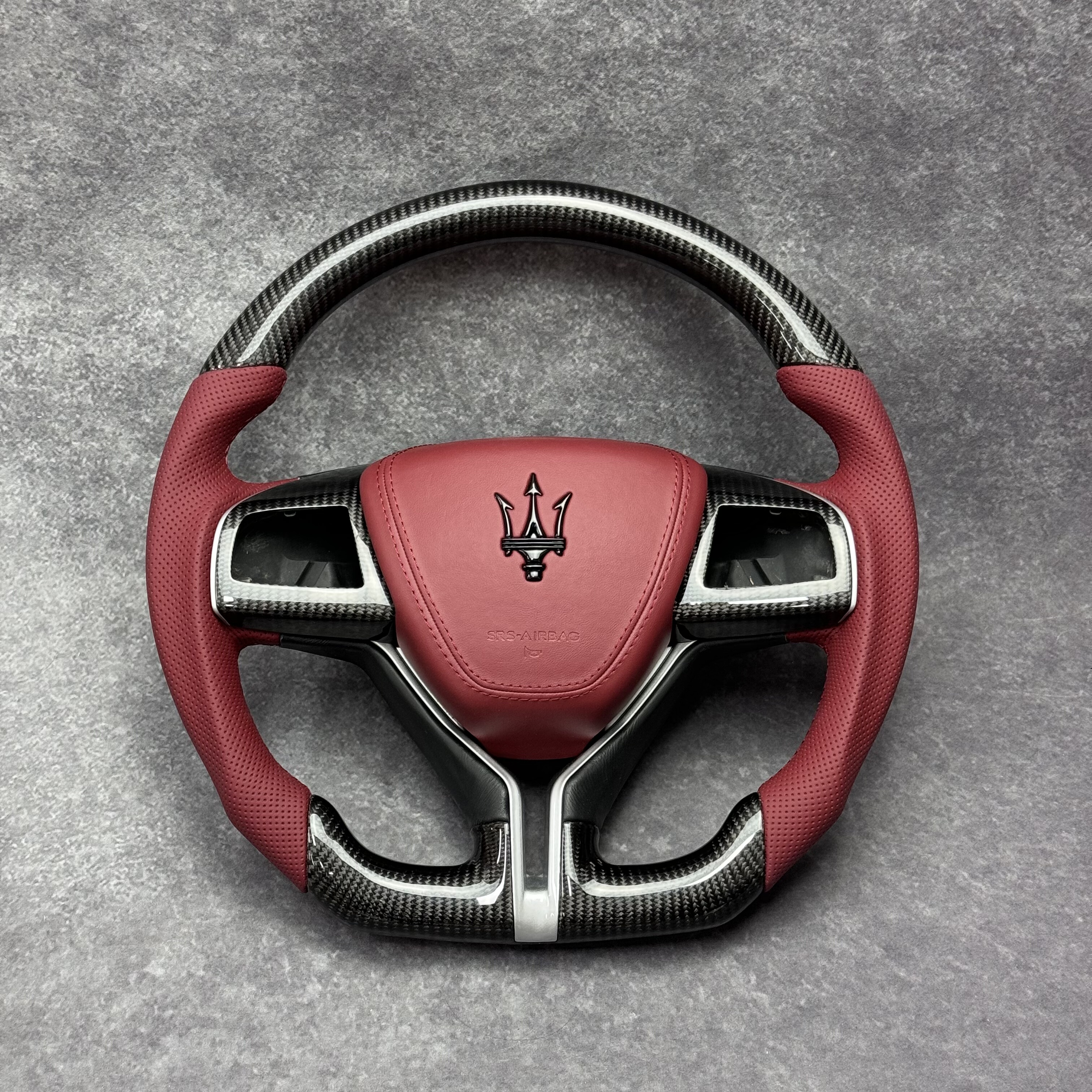 Maserati Carbon Fiber Steering Wheel | OEM Replacement for Ghibli, Quattroporte & Levante
