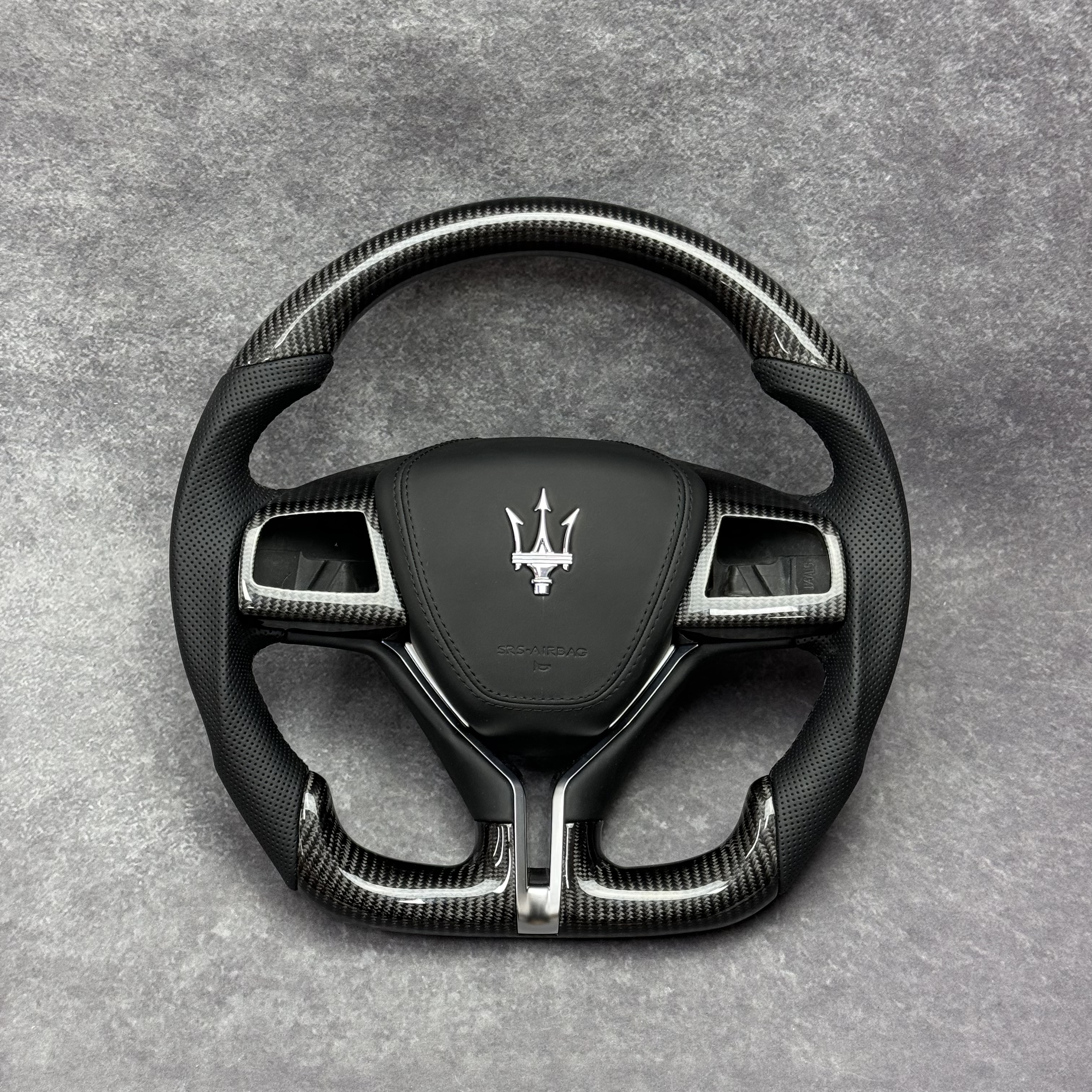 Maserati Carbon Fiber Steering Wheel | OEM Replacement for Ghibli, Quattroporte & Levante