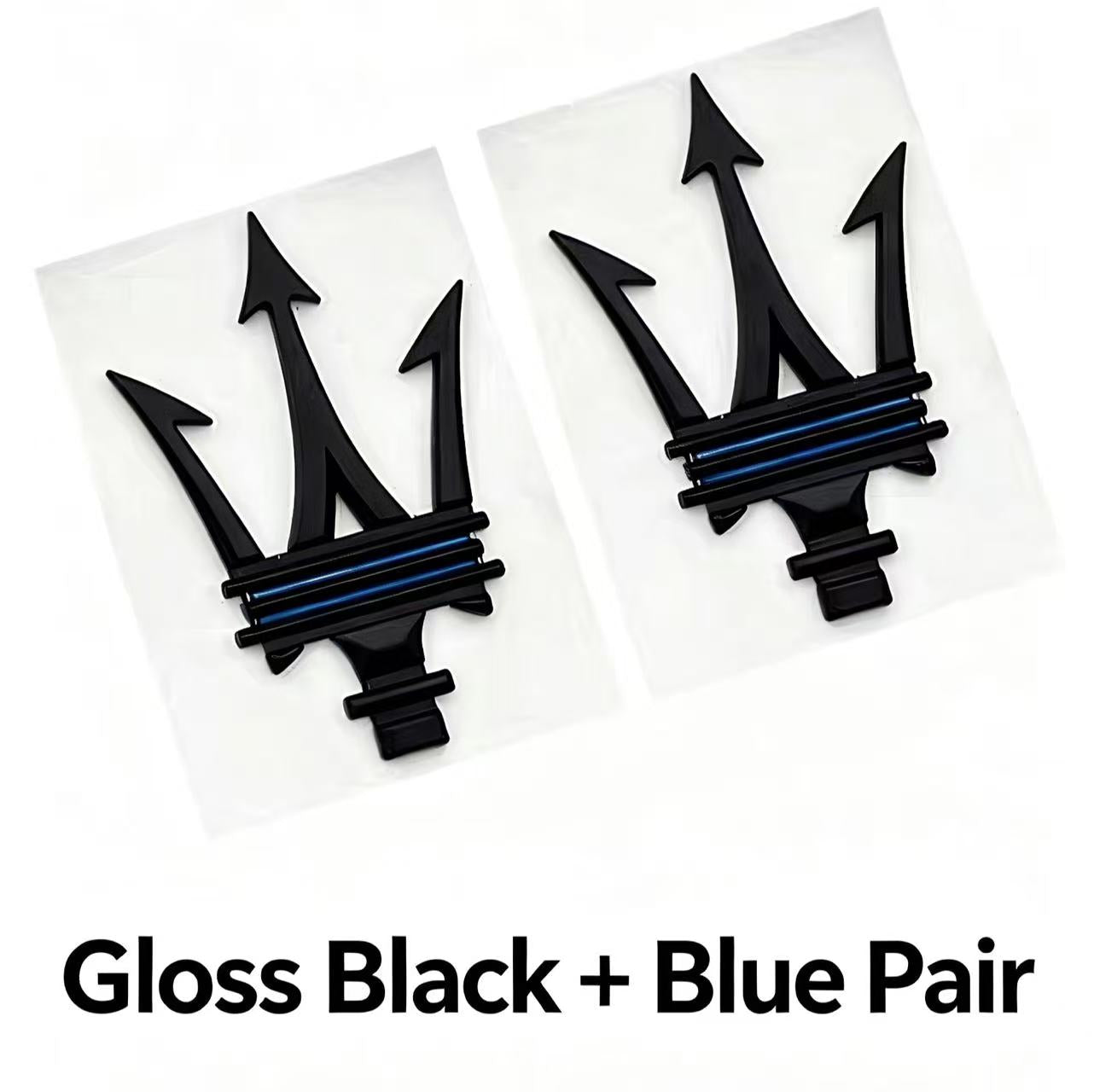 A pair of new Maserati side labels